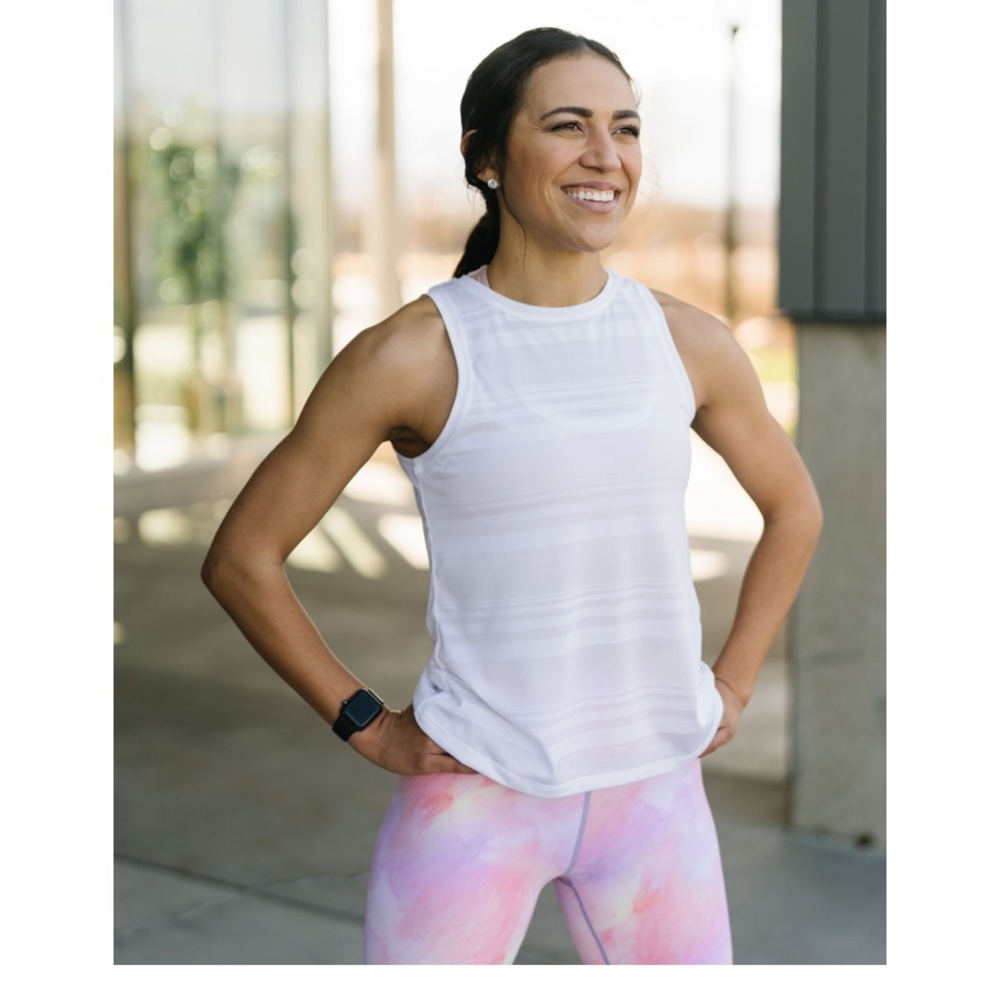 NWT ZYIA White Columbiana Tank Size XL